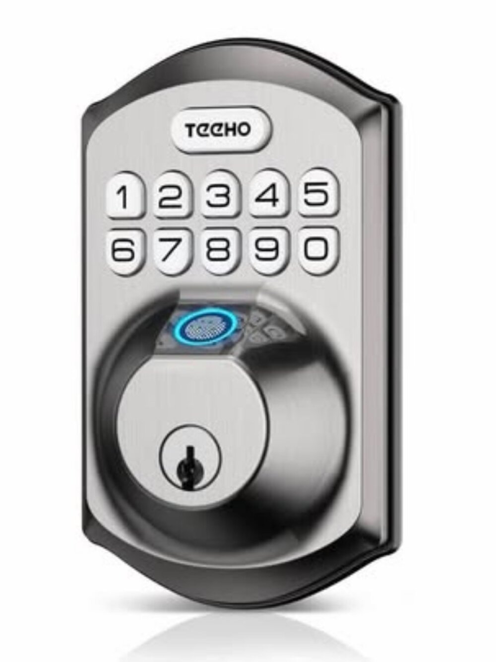 TEEHO TE002 Fingerprint Keypad Deadbolt Satin